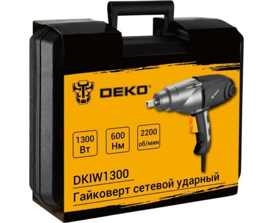 Сетевой ударный гайковерт DEKO DKIW1300, 1300 Вт, 600 Нм 063-3003 – изображение 5