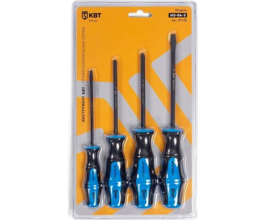 Набор отверток КВТ Мастер из стали S2 НО-04-S 87105 – изображение 5