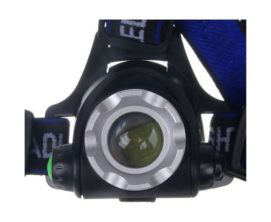 Налобный фонарь ЧИНГИСХАН 1 T6 LED, с фокусировкой, 2х1200мАч, 3 режима, пластик 221-024 – изображение 6