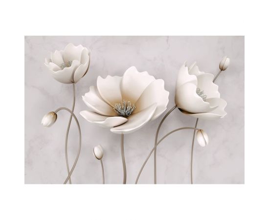 Фотообои DIVINO Цветы на мраморном фоне, 400x270 см T-278 