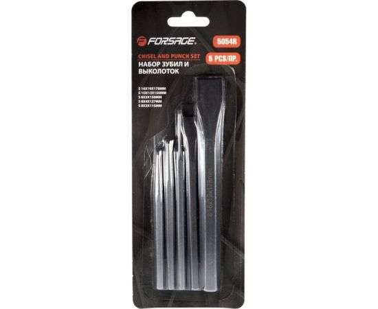 Набор зубил и выколоток Forsage 5пр. F-5054R 50853 