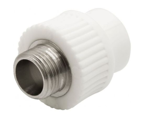 Комбинированная муфта VRT наружная, 20х1/2"", EVER plast, белый 538239 