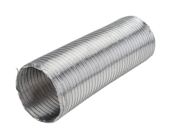 Воздуховод алюминиевый гофрированный 125 мм, 1.5 м Эвент ВА, д= 125, 1,5м 