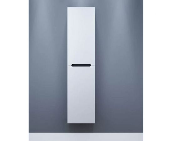 Шкаф-пенал для ванной Uperwood Tanos_33х27х150 см, подвесной, правый, белый/графит 2910202151 