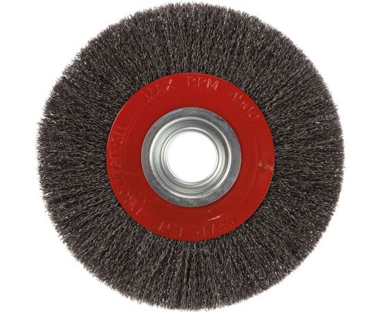 Щетка №035 200 мм, гофрированная круглая для точильно-шлифовального станка АТАКА 320050120 22229 