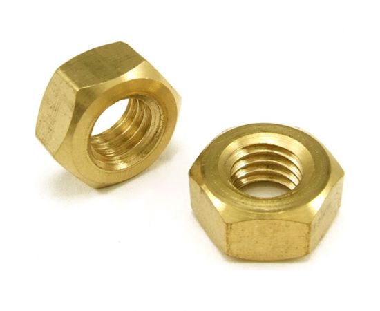 Шестигранная гайка Insparion din 934, латунь, М6, 10 шт. С1-00001023 