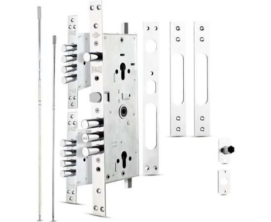 Врезной цилиндровый мультисистемный замок KALE KILIT 256, 85BS63, 30CP, SP, w/ o Ros, STB 25600000079 