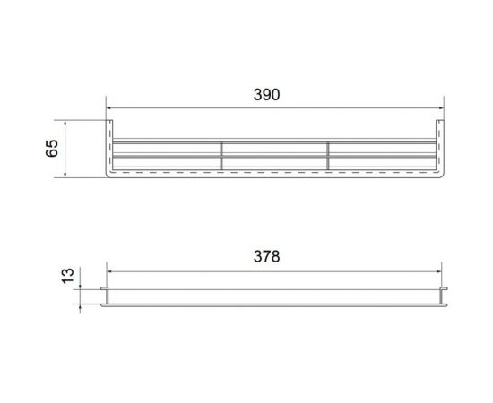 Решетка вентиляционная для цоколя (390х65 мм; черная) Volpato 2190-449-NR – изображение 2
