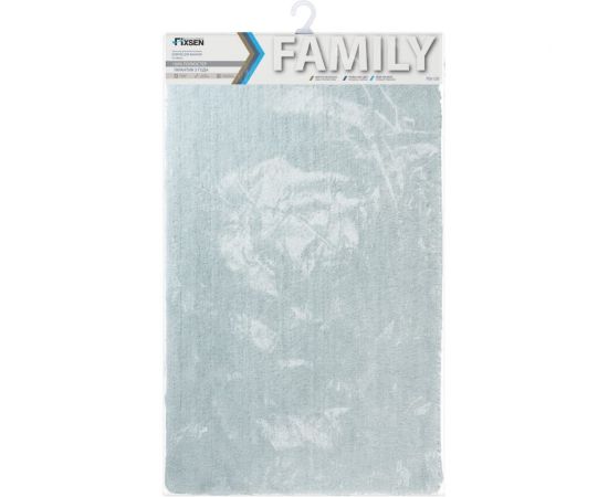 Коврик для ванной FIXSEN ""FAMILY"" голубой, 70х120 см FX-9003C – изображение 2