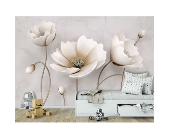 Фотообои DIVINO Цветы на мраморном фоне, 400x270 см T-278 – изображение 2
