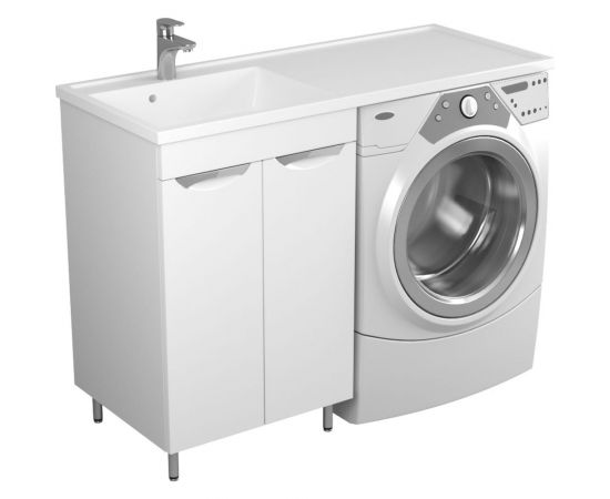 Тумба Uncoria Мера 55 под раковину Magenta 1200 R/L и стиральную машину с 2-мя дверками 55544 – изображение 2