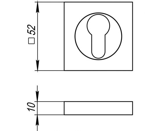 Накладка под цилиндр Fuaro ET KM SN/CP-3 23691 – изображение 2