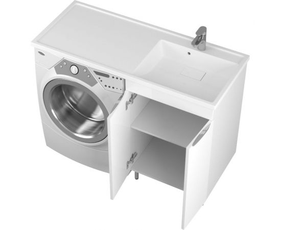 Тумба Uncoria Мера 55 под раковину Magenta 1200 R/L и стиральную машину с 2-мя дверками 55544 – изображение 3