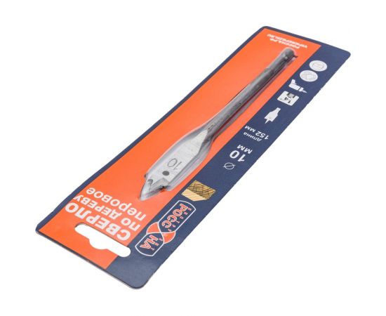 Сверло по дереву перовое (10х152 мм) РОССНА Р860413 – изображение 4