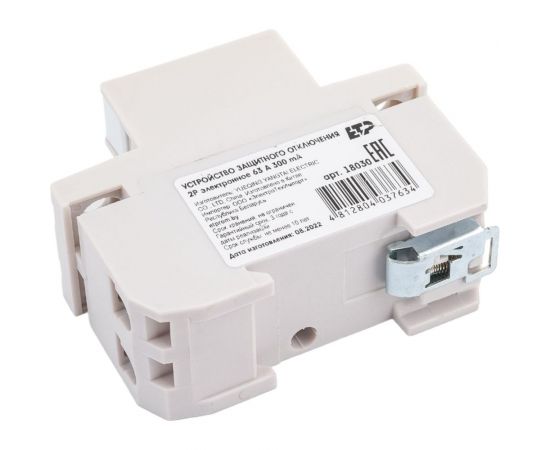 Устройство защитного отключения ETP УЗО 2P 63А тип АС 300 мА 4,5 кА электронное 18030 – изображение 4