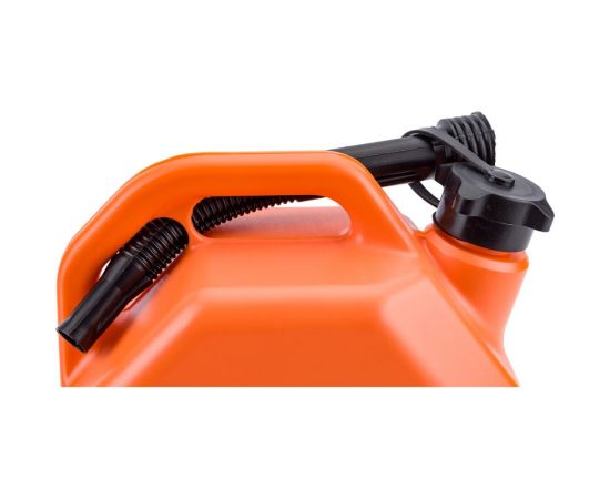 Канистра 5 л OCTANE RESERVE оранжевая для топлива (усиленная) с крышкой и лейкой 3ton 55381 – изображение 4