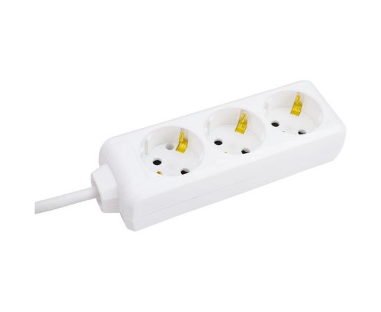 Бытовой удлинитель IEK 3 розетки шнур 5м с заземлением 16А WYP10-16-03-05-Z-N – изображение 4