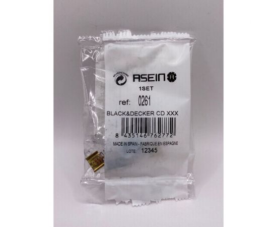 Комплект графитовых щеток 2 шт, Black+Decker, OEM cd105 Asein 0261J – изображение 5