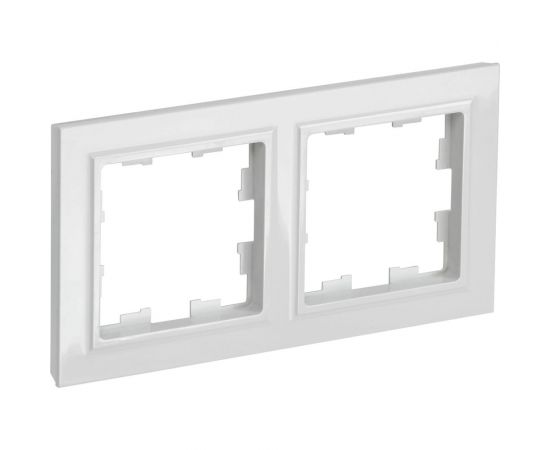 2-местная рамка IEK Brite ру-2-брб белый BR-M22-K01 