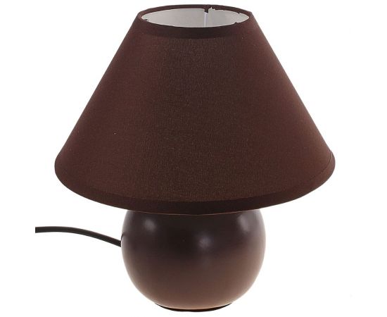 Светильник RISALUX "Шар кофейный" h=20см 220В/60Вт/Е14 с абажуром 657325 