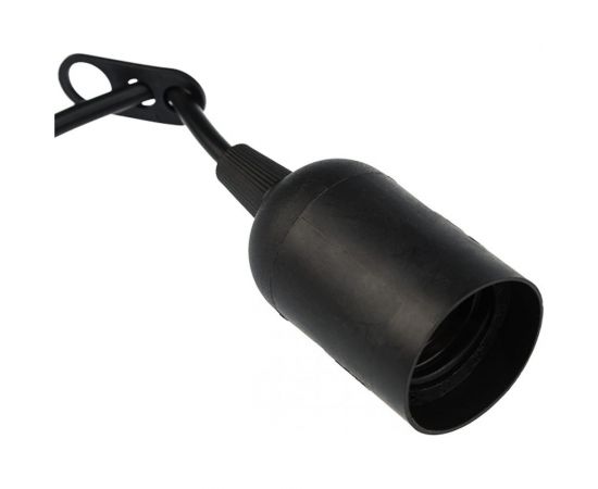 Подвесной патрон REXANT с клеммной колодкой E27 черный 11-8825 