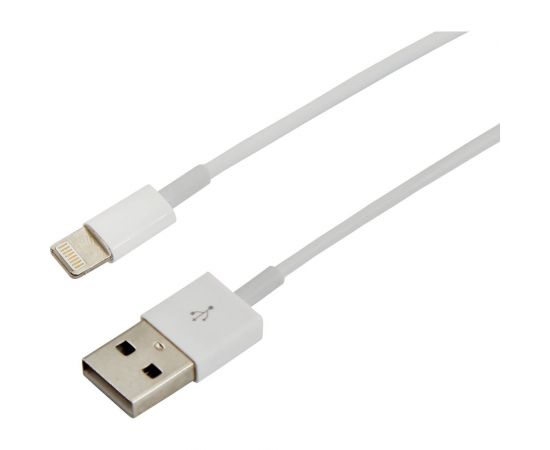 Кабель USB REXANT Lightning для iPhone 1м с чипом белый 18-0000 