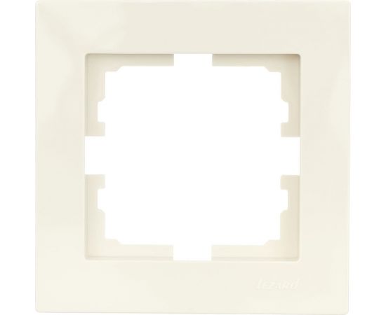 1-ая горизонтальная рамка Lezard VESNA без вставки, крем 742-0300-146 