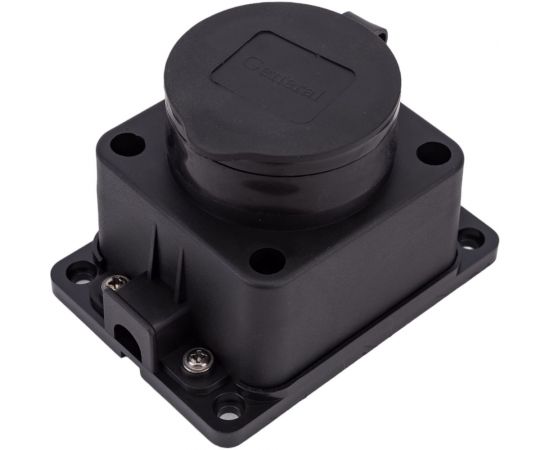 Розеточная колодка General Lighting Systems GSB-16-1-G-IP44, 16А, 1 место, с заземлением, без выключателя 470026 