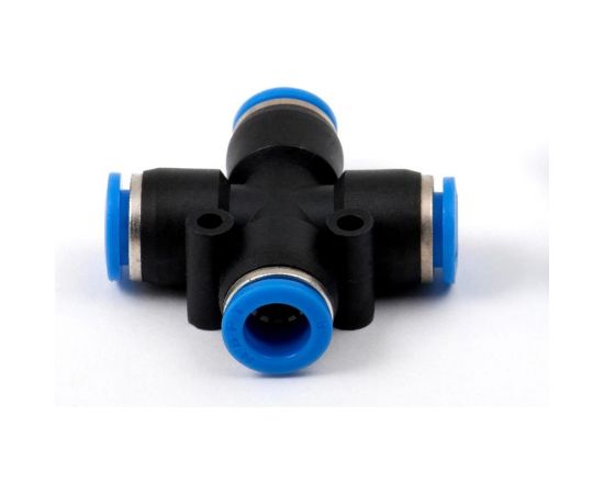 Фитинг четвертник (крест) цанговый 8 мм Pegas pneumatic 5803 