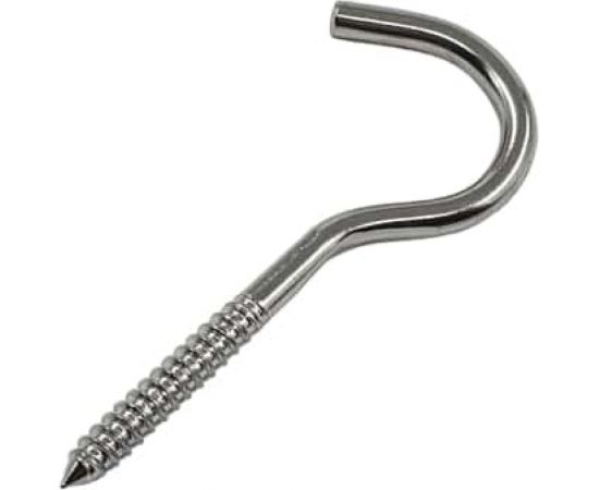 Нержавеющий шуруп с крюком KREPFIELD 3,3x50 мм, ART 8317, А4, 1 шт. 8317А4ШУРУПСКРЮКОМ3,3X50-1 