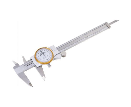 Стрелочный штангенциркуль Kinex DIN 862 150/40 мм, 0,02 мм 6013-02-150 