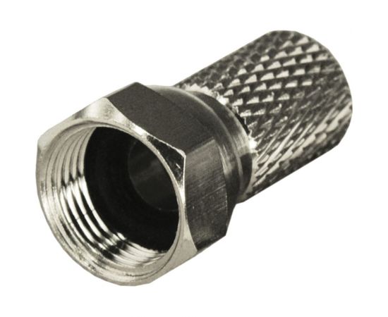 F-разъем REXANT RG-6, SAT, с резиновым уплотнителем 100 шт 05-4005 