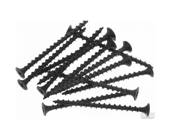 Саморез Качественный КРЕПЕЖ 4,2х64 потай, крупная резьба, оксид 1 кг 1000815 КЧ 