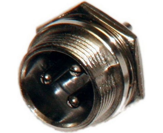 Разъем MIC16 3P штекер Pro Legend металл на корпус, PL2207 