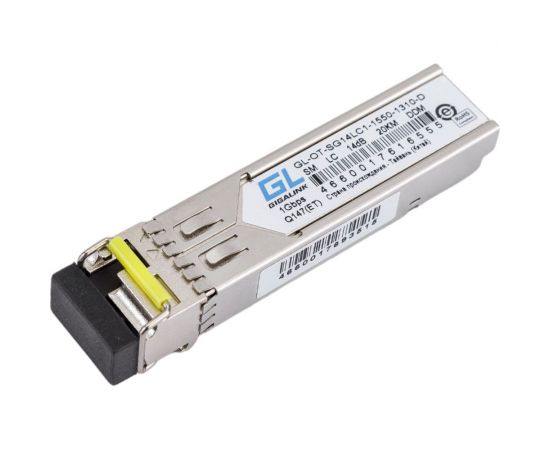 Модуль SFP GIGALINK WDM, 1.25Гбит/c, одно волокно SM, LC GL-OT-SG14LC1-1550-1310-D 