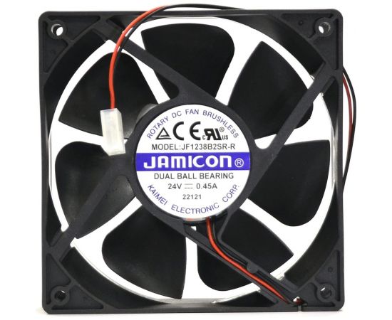 Вентилятор JAMICON JF1238B2SR 120х120х38 24В с разъемом 2 конт.MOLEX 5239-2(PHU-2) С00034862 