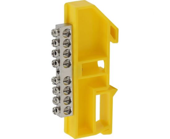 Шина ЭРА PE NO-222-91-1 Земля на на DIN-изол ШНИ-6x9-8 никелированная Д-Желтый, Б0044140 