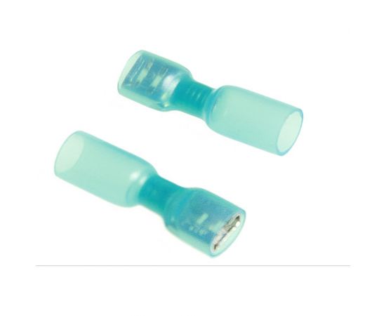 Полностью изолированная термоусаживаемая клемма "мама" Nord-Yada 6.3мм 1.5-2.5кв. мм (синяя) 906343 