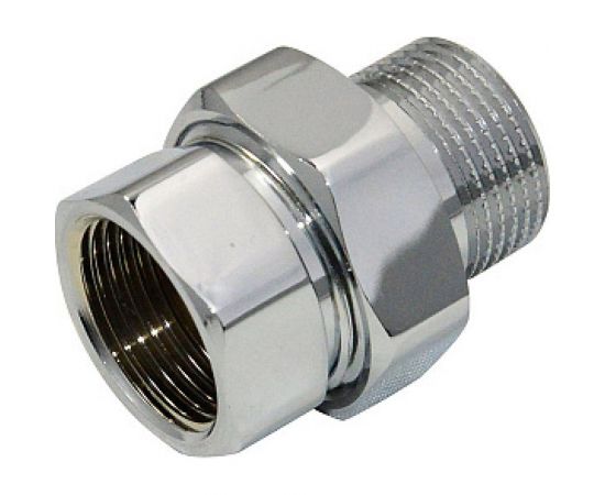 Прямое соединение СТМ ТЕРМО г/ш, 3/4, с накидной гайкой, для полотенцесушителей, хром CPASFM34 