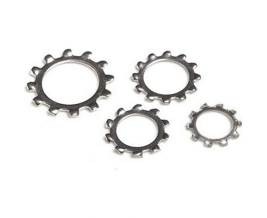 Стопорная (пружинная) шайба Insparion DIN 6797 А, нержавеющая А2, с внешними зубцами, 3.2 мм, 10 шт. С1-00001035 – изображение 2