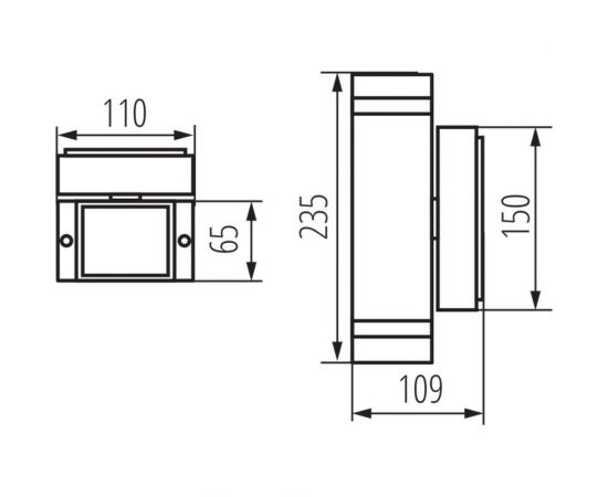 Фасадный светильник KANLUX ZEW EL-235J-B 22440 – изображение 2