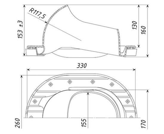 Проходной элемент Татполимер TP-87/С (терракот) 52531 – изображение 2