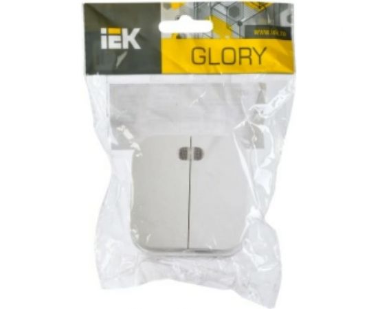 Выключатель IEK ВС20-2-1-ХБ 2-кл. инд. о/у 10А GLORY белый EVH21-K01-10 – изображение 2
