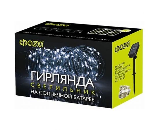 Солнечный светильник ФАZА SLR-G03-100W нить, хол. бел. 100 LED 5033313 – изображение 2