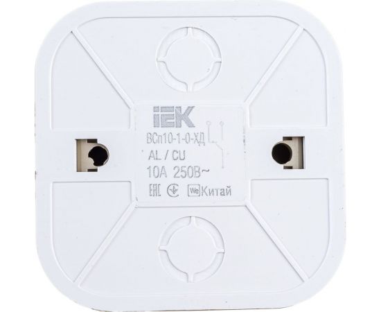 Выключатель IEK ВСп10-1-0-ХД 1-кл. проход. о/у 10А GLORY дуб EVH12-K24-10 – изображение 2