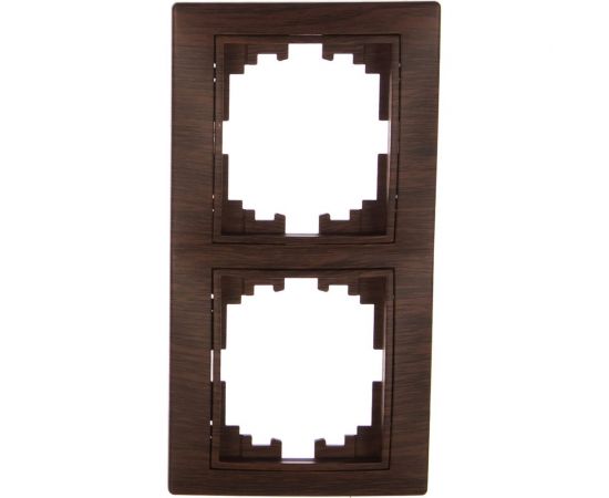 Горизонтальная рамка Intro 150210 на 2 поста, СУ, Plano, венге Б0030096 – изображение 2