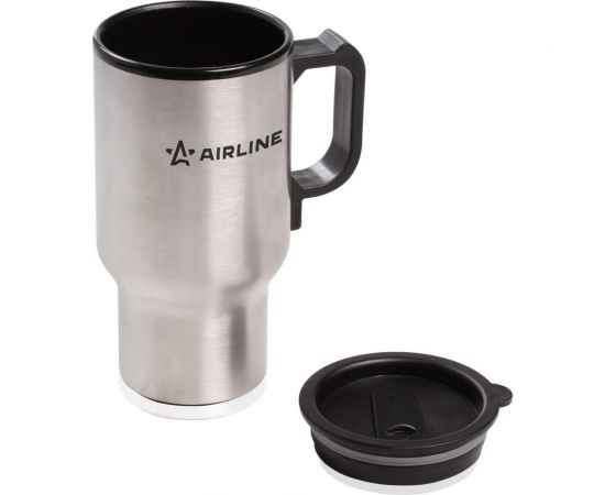 Автомобильный чайник-термокружка с подогревом Airline 450 мл, 12V/24W, нержавейка/пластик ABK-12-10 – изображение 2