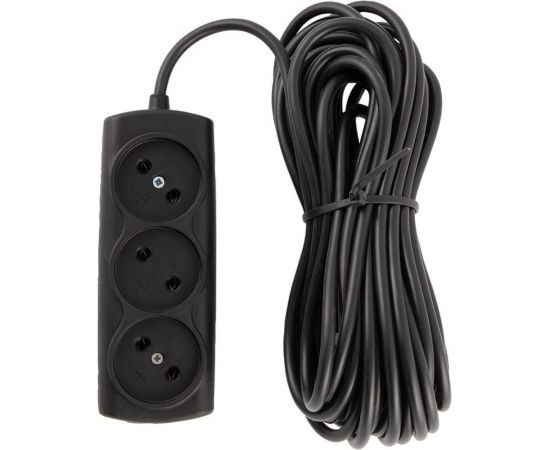Удлинитель Engy Премиум 10 метров, 3 розетки, черный 186742 – изображение 2