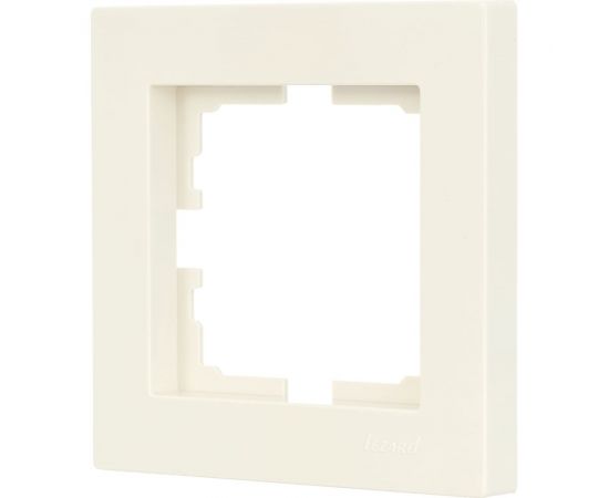 1-ая горизонтальная рамка Lezard VESNA без вставки, крем 742-0300-146 – изображение 2