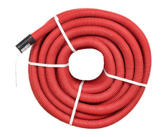 Гибкая гофрированная двустенная труба EKF ПНД, d 50 с зондом красная PROxima tg2st-50-50m – изображение 3